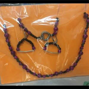 Necklace and earrings